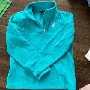 Spyder Fleece pullover Teal 10/12